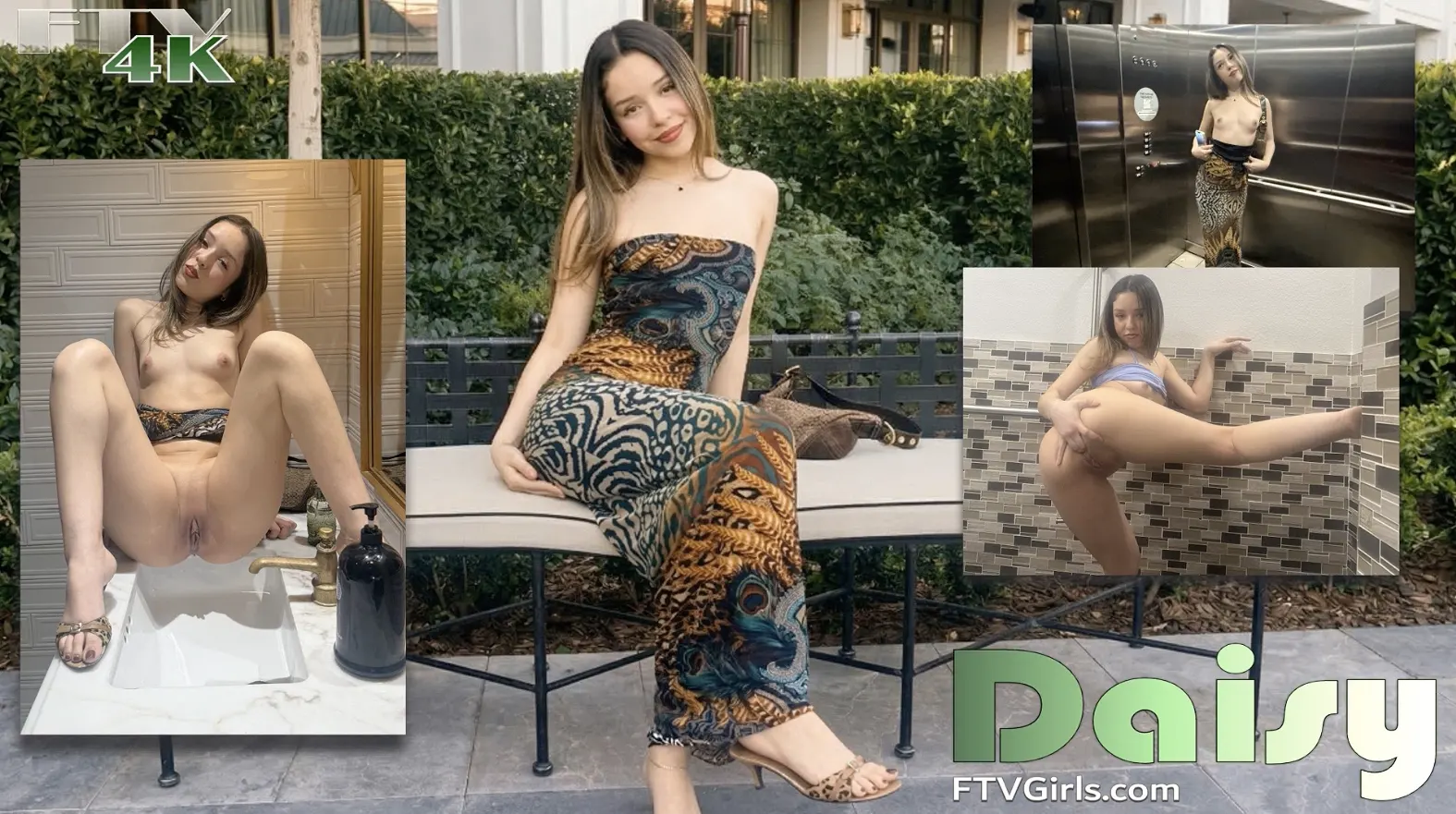 Daisy cute model posing for the first time with FTVGirls