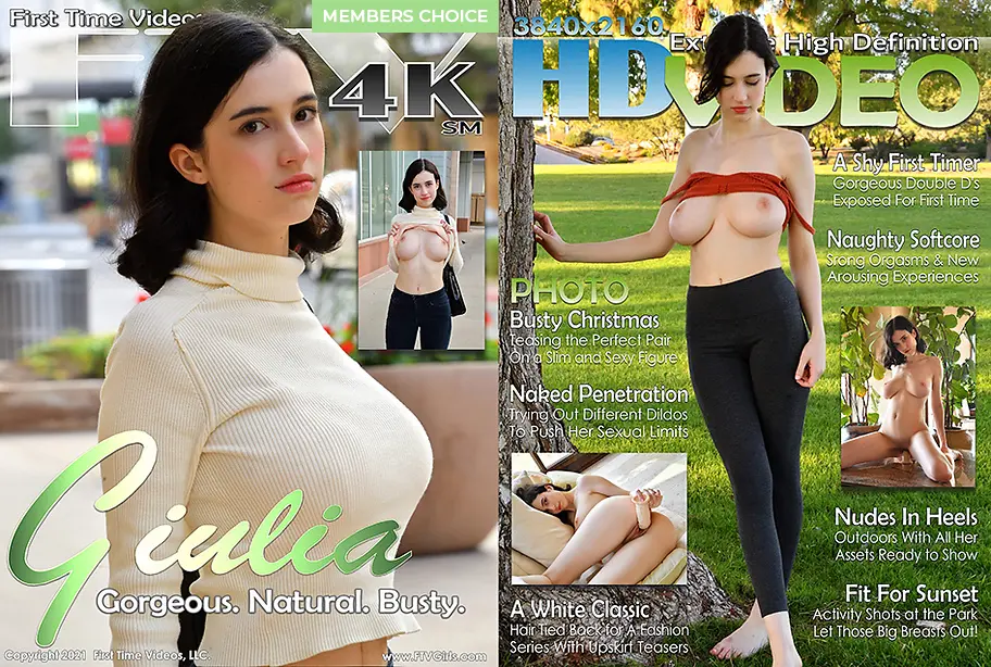 Giulia on the cover of her FTVGirls debut