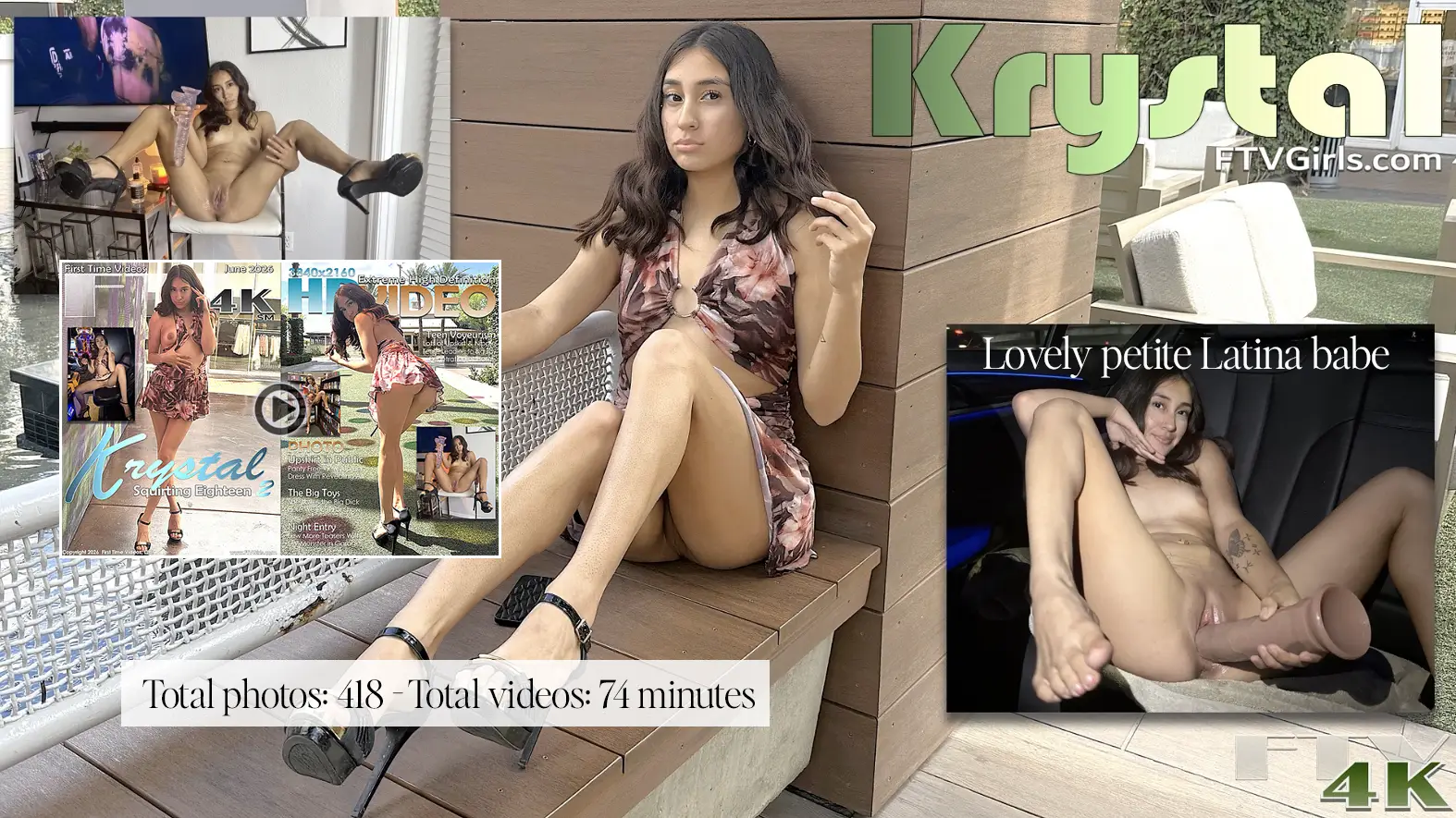 Krystal, a beautiful Latina model featured on FTVGirls