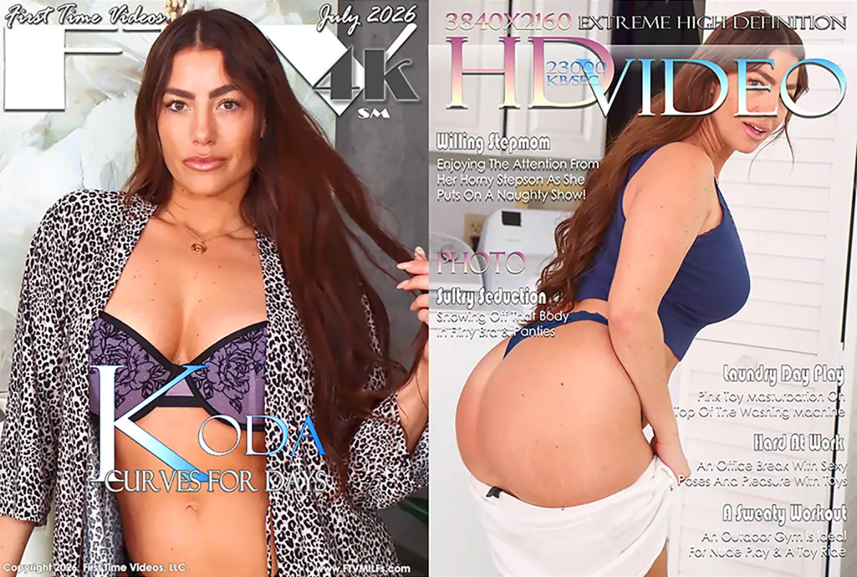 Koda featured in her exclusive FTV MILFs gallery with her signature curves